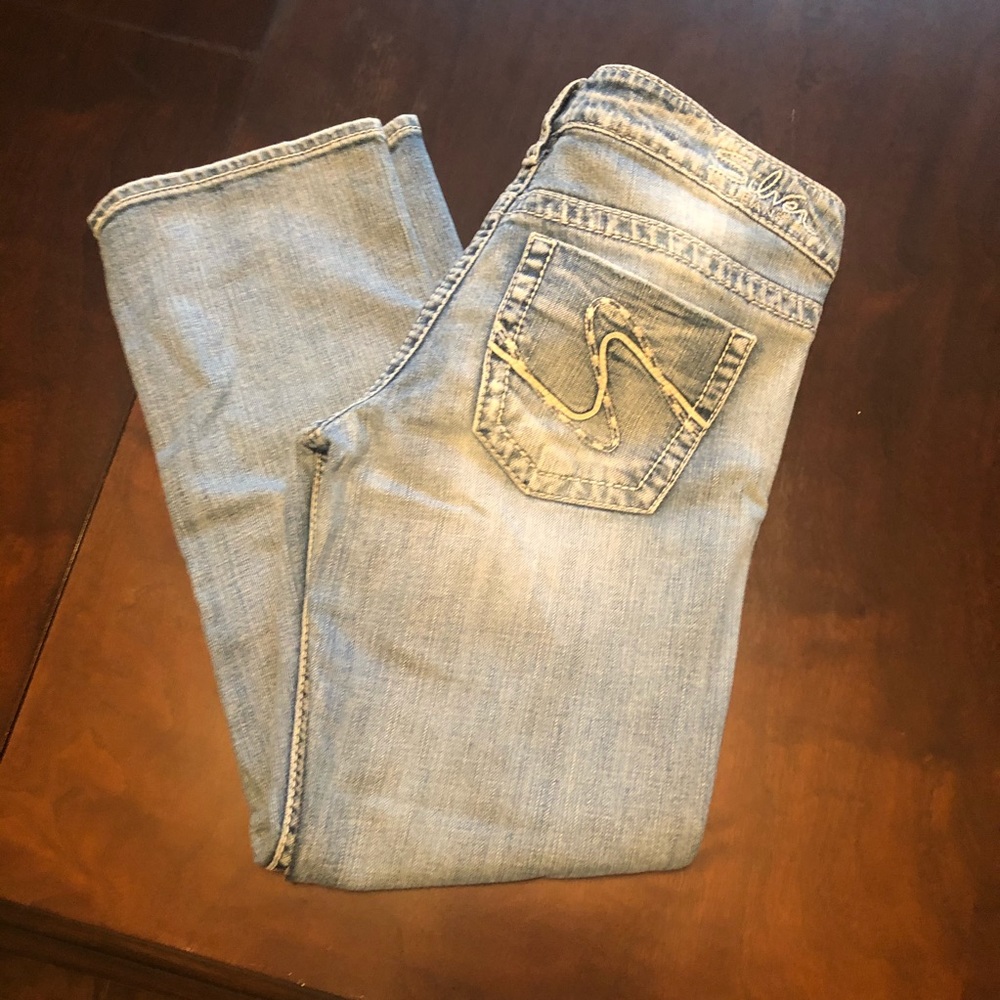 Silver jeans. Cropped jeans. Francis style.